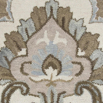 Cord Brown Round Area Rugs For Dining Room -- brown