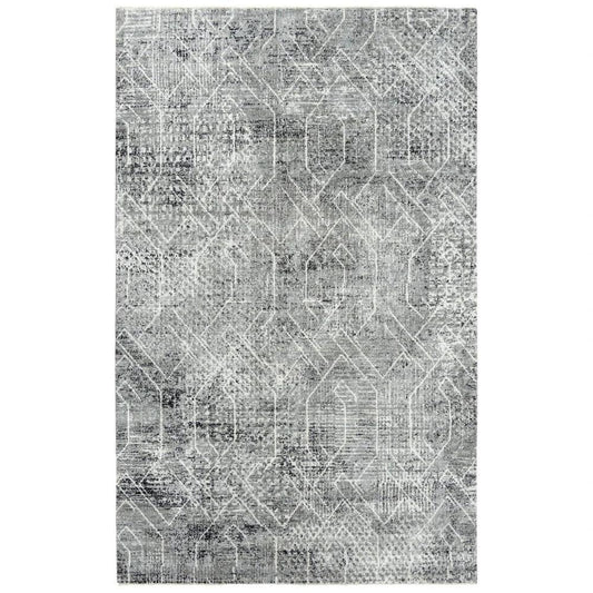 Coll Geometric Gray Large Area Rugs For Living Room