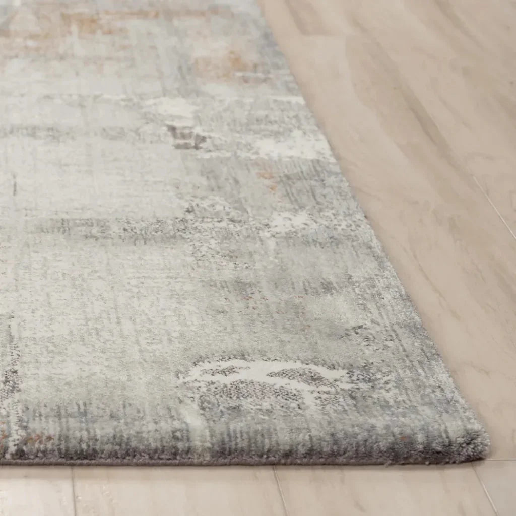 Alya Abstract Gray Large Area Rugs For Living Room -- gray