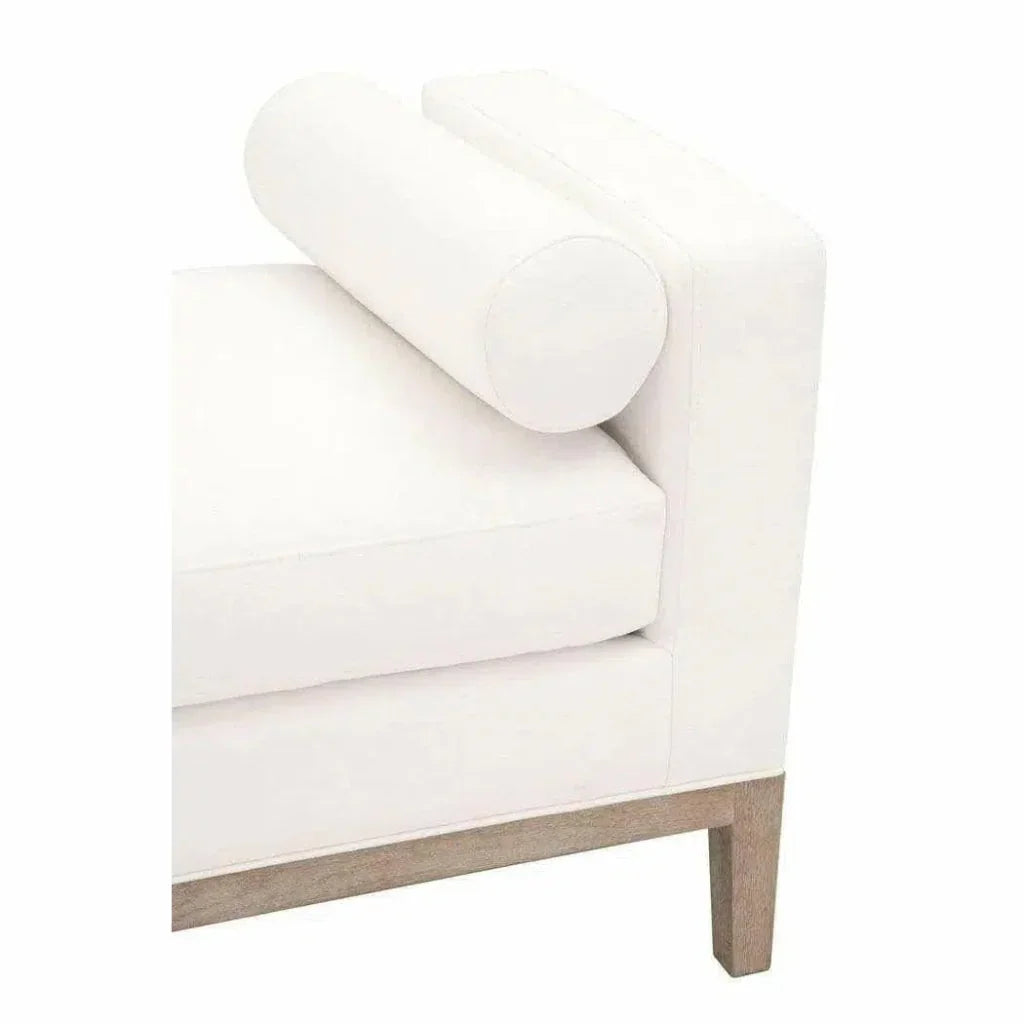 Keaton Bench LiveSmart White Natural Oak -- view 9
