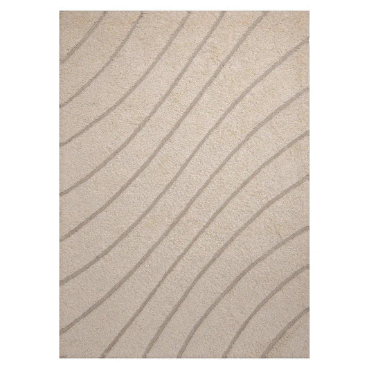 Crim Solid Beige Area Rugs For Living Room