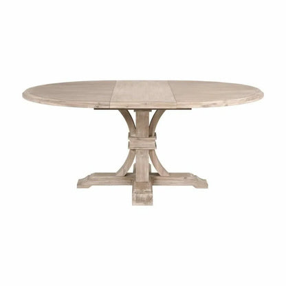 54-72" Solid Wood Round Extendable Dining Table for 6 Dining Tables LOOMLAN By Essentials For Living