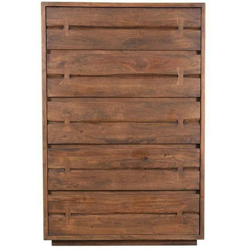 54 Inch Chest Brown Industrial Chests LOOMLAN By Moe's Home