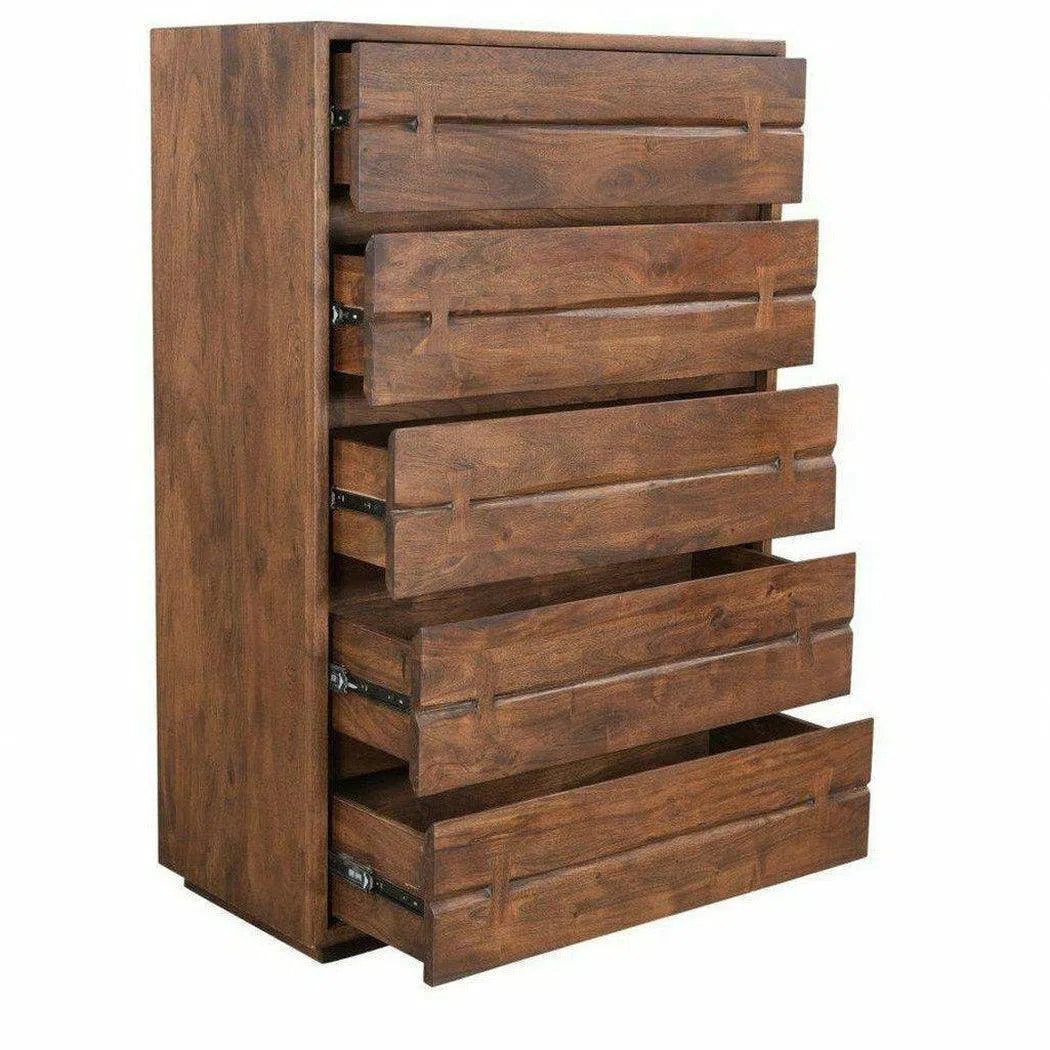 54 Inch Chest Brown Industrial Chests LOOMLAN By Moe's Home