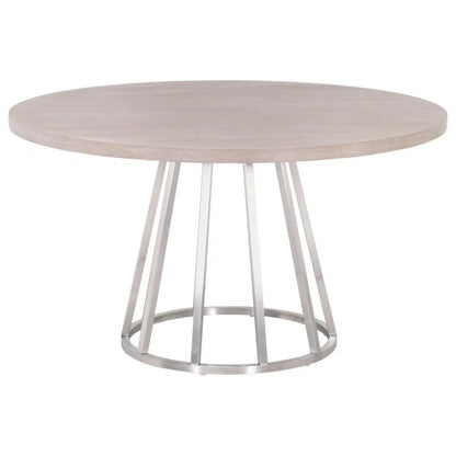 54" Wood Round Dining Table Top (TOP ONLY) Dining Tables LOOMLAN By Essentials For Living