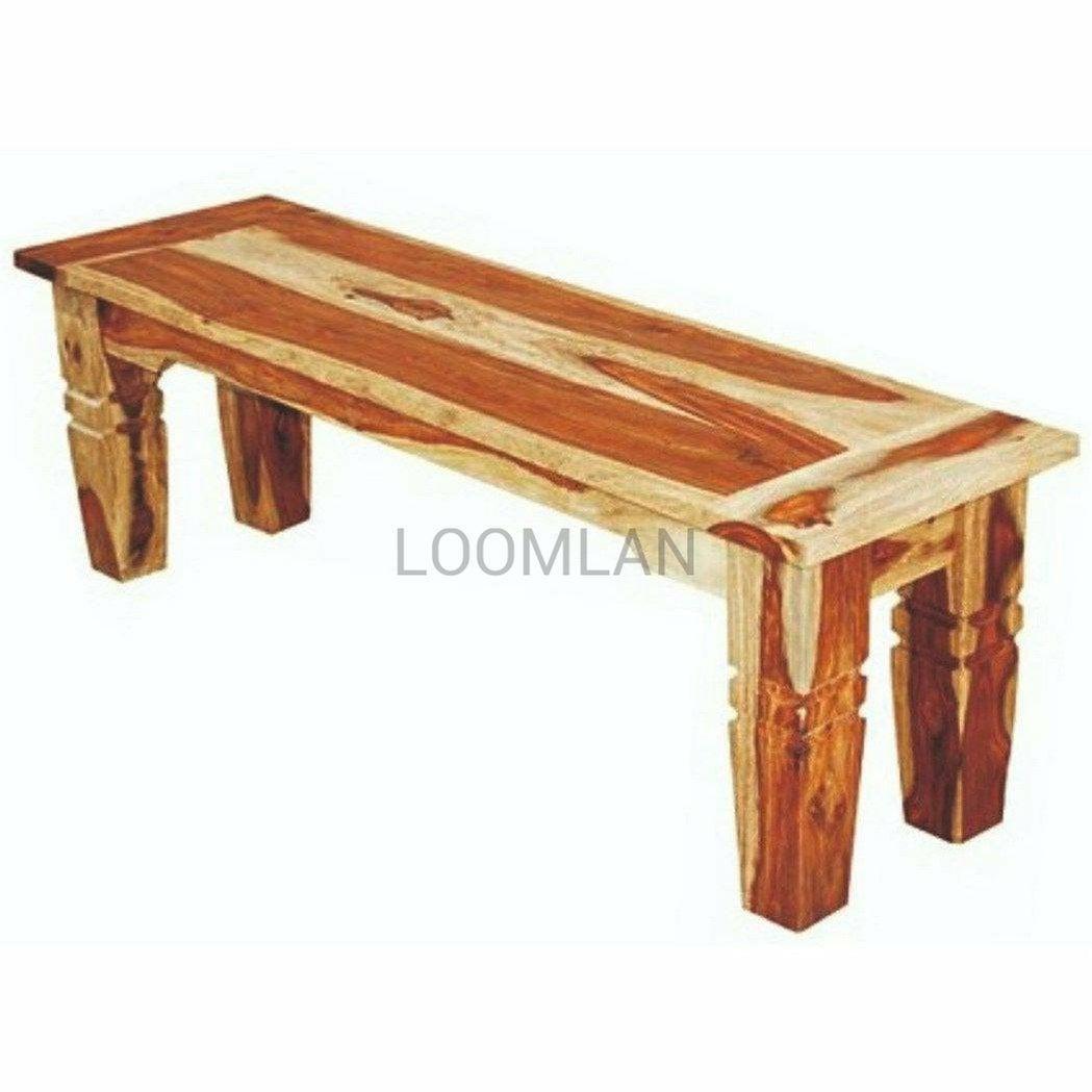 LOOMLAN Tahoe Natural Wood Dining Bench