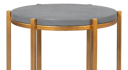 Spence Mdf and Iron Grey Round Side Table