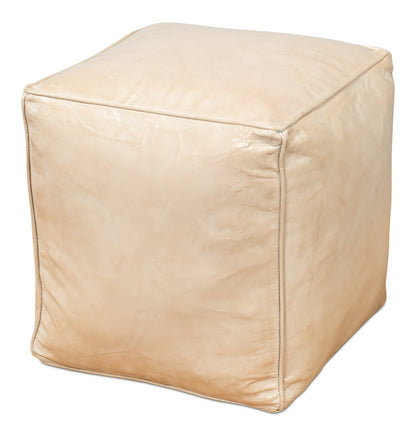 Sunday Afternoon Leather Beige Cube