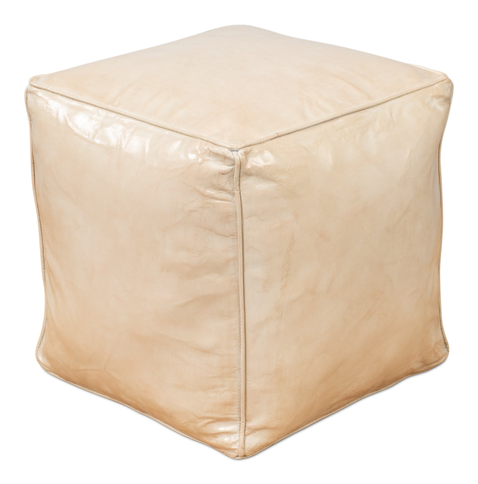 Sunday Afternoon Leather Beige Cube