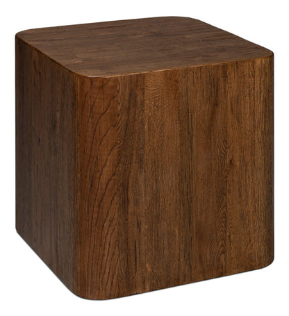 Stewart Natural Wood Square Side Table