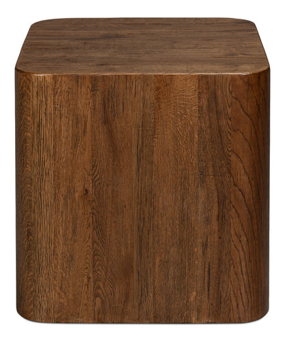 Stewart Natural Wood Square Side Table