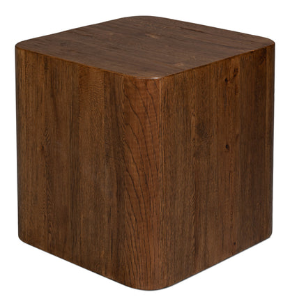 Stewart Natural Wood Square Side Table