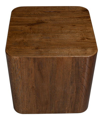 Stewart Natural Wood Square Side Table