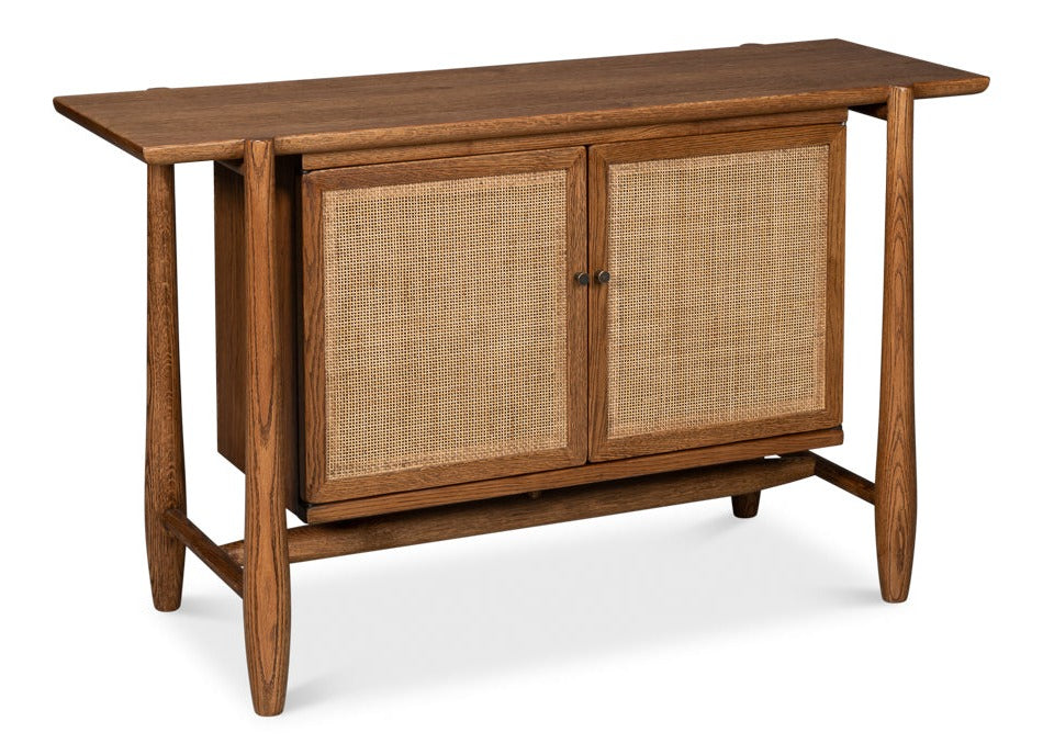 Nido Natural Wood 2 Door Rattan Sideboard