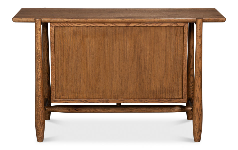 Nido Natural Wood 2 Door Rattan Sideboard