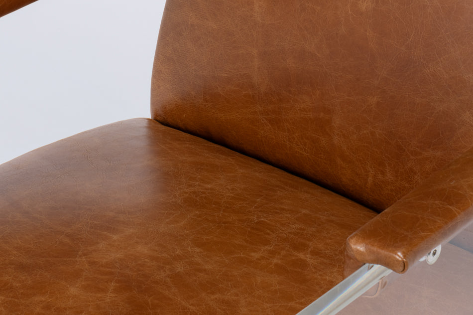 Holloway Leather Brown Armchair