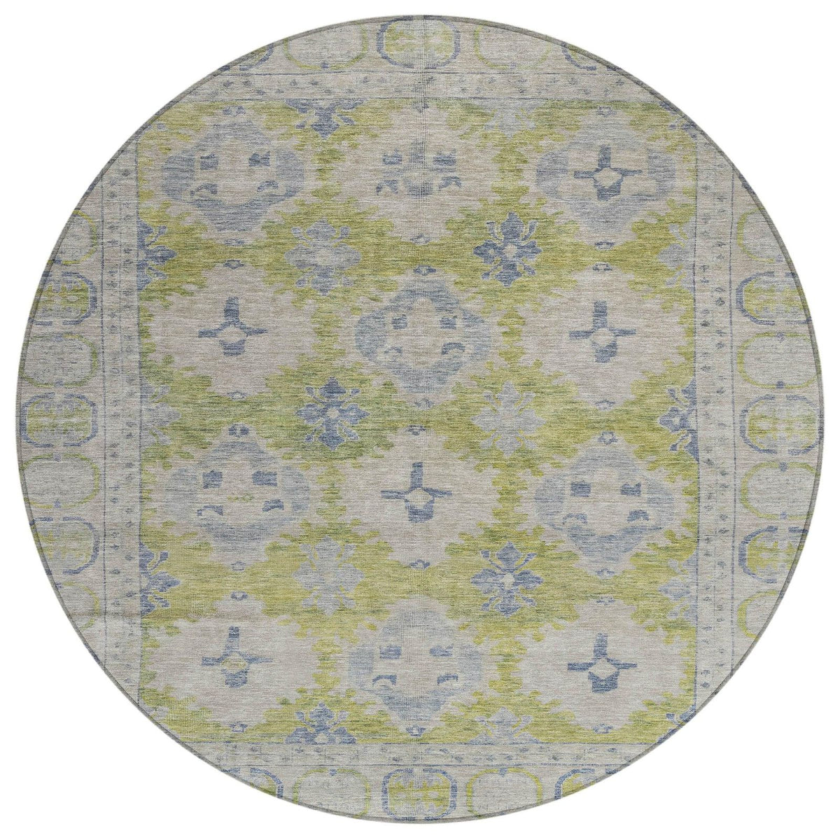 Jaelora Green Washable Indoor-Outdoor Rug