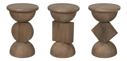 Romeo Natural Wooden Side Tables (Set Of 3)