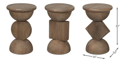 Romeo Natural Wooden Side Tables (Set Of 3)