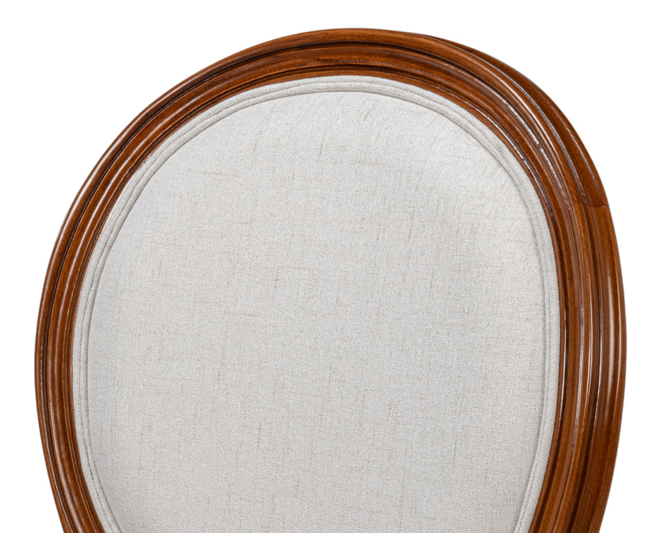 Hugo Oval Wood Brown Armless Side (Set of 2)