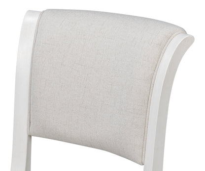 Trophy Elegant Wood Cream Armless Side Chair (Set of 2)