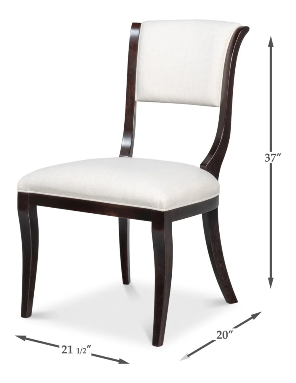 Bennedict Elegant Cream Modern Comfort Side Chair (Set Of 2)