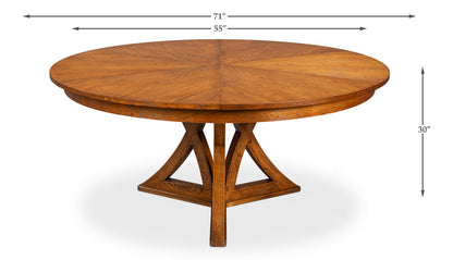 Casual Jupe Extendable Wooden Dining Table