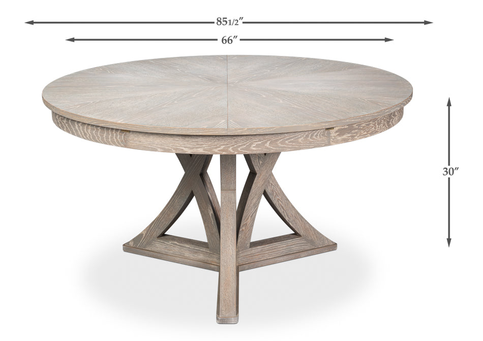 Casual Jupe Extendable Wooden Dining Table