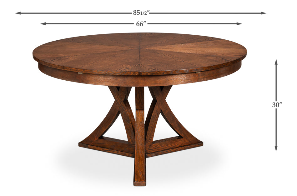 Casual Jupe Extendable Wooden Dining Table
