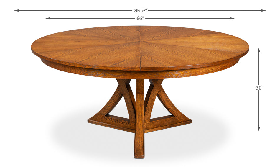 Casual Jupe Extendable Wooden Dining Table