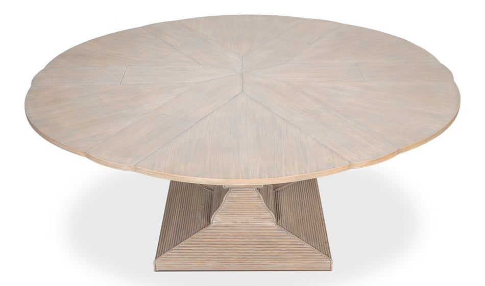 Sarreid Kelso Equestrian Extendable Round Dining Table