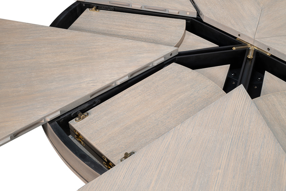 Sarreid Kelso Equestrian Extendable Round Dining Table