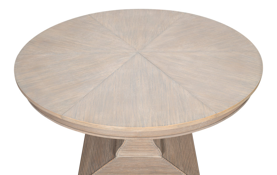 Sarreid Kelso Equestrian Extendable Round Dining Table
