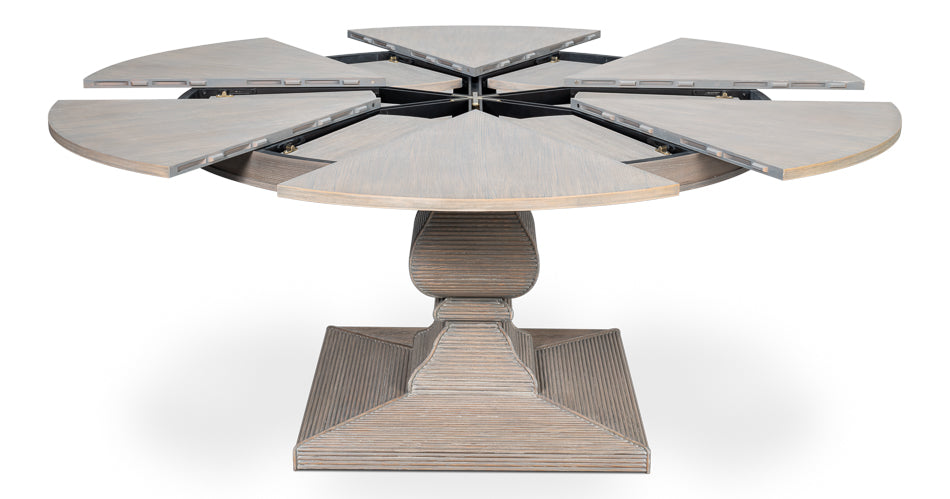 Sarreid Kelso Equestrian Extendable Round Dining Table