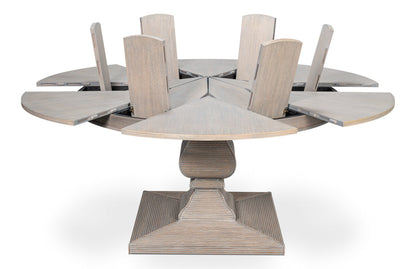 Sarreid Kelso Equestrian Extendable Round Dining Table