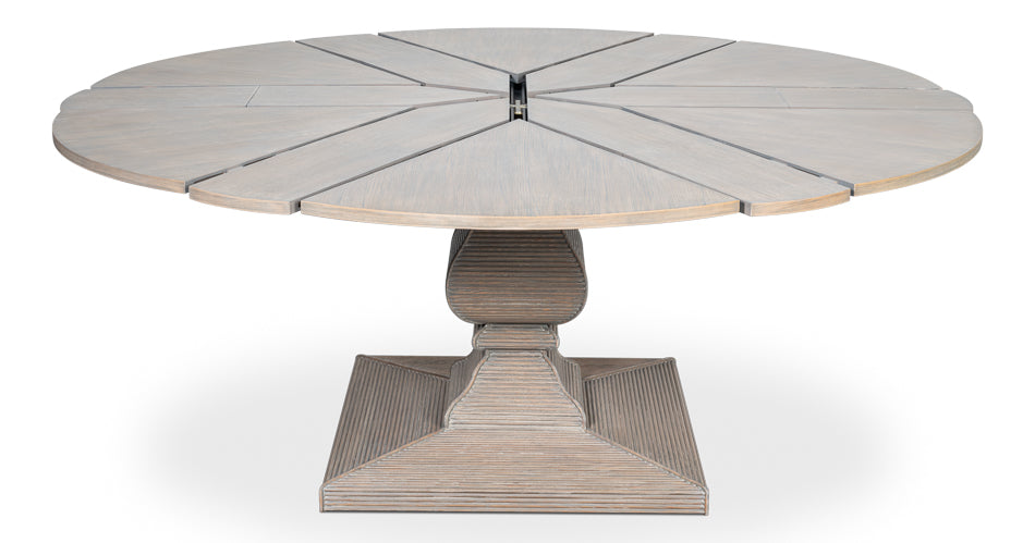 Sarreid Kelso Equestrian Extendable Round Dining Table