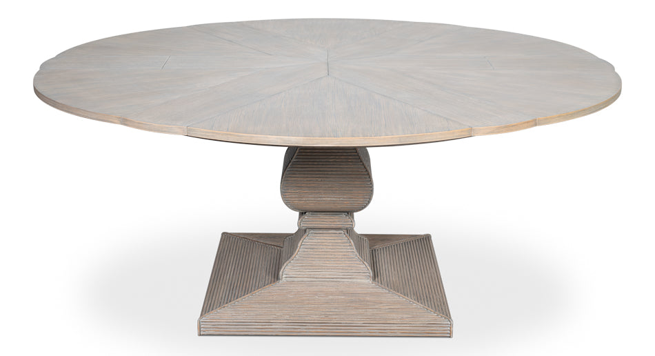 Sarreid Kelso Equestrian Extendable Round Dining Table