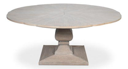 Sarreid Kelso Equestrian Extendable Round Dining Table