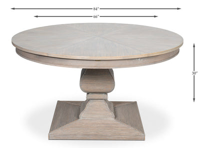 Sarreid Kelso Equestrian Extendable Round Dining Table