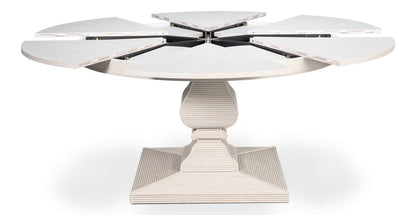 Sarreid Kelso Equestrian Extendable Round Dining Table