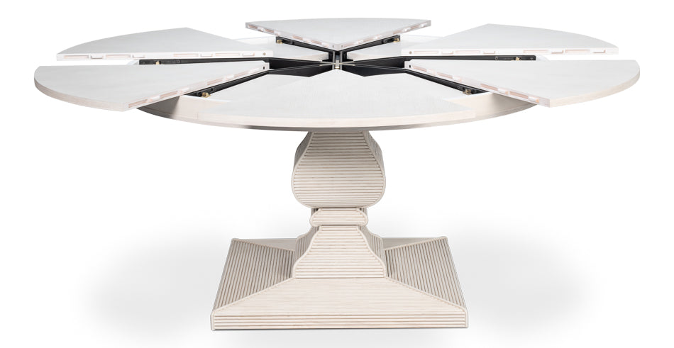 Sarreid Kelso Equestrian Extendable Round Dining Table