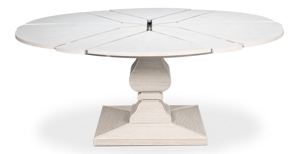 Sarreid Kelso Equestrian Extendable Round Dining Table