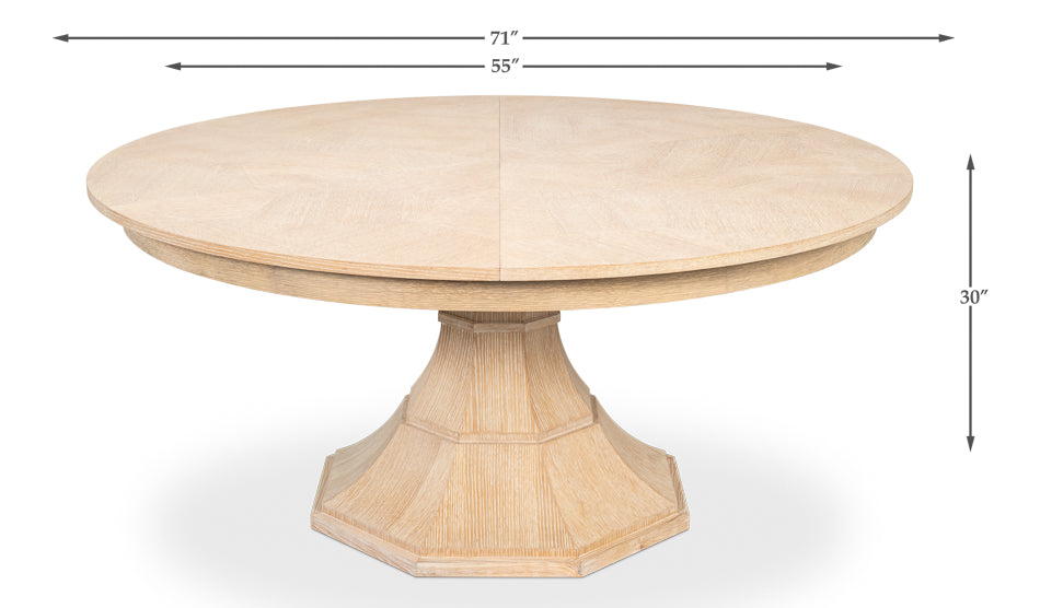 Sarreid Giselle Jupe Extendable Wooden Dining Table