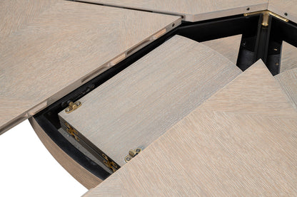 Sarreid Giselle Jupe Extendable Wooden Dining Table
