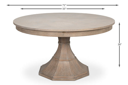 Sarreid Giselle Jupe Extendable Wooden Dining Table