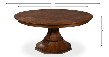 Sarreid Giselle Jupe Extendable Wooden Dining Table