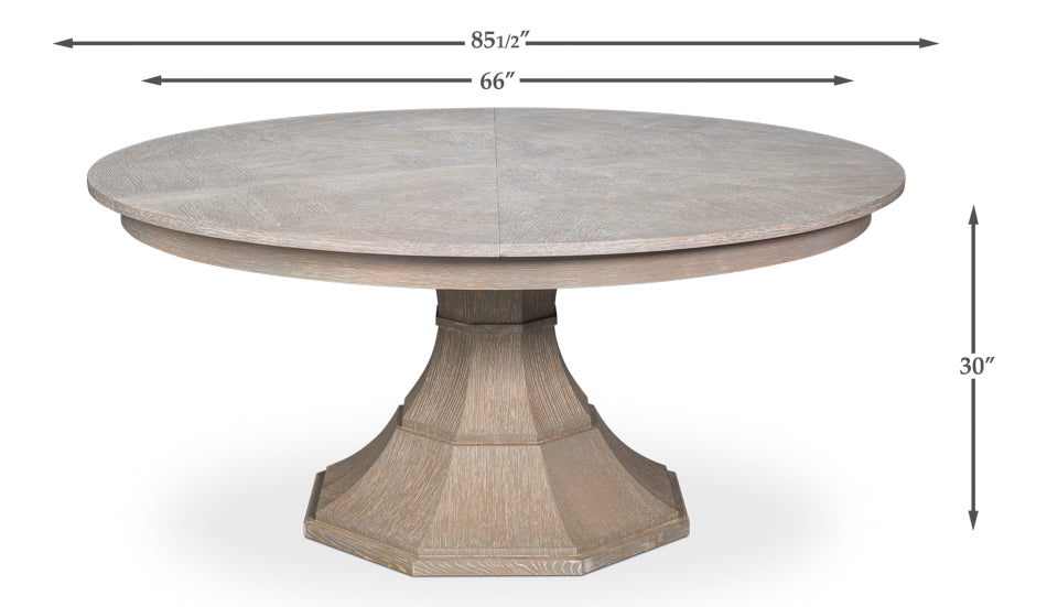 Sarreid Giselle Jupe Extendable Wooden Dining Table