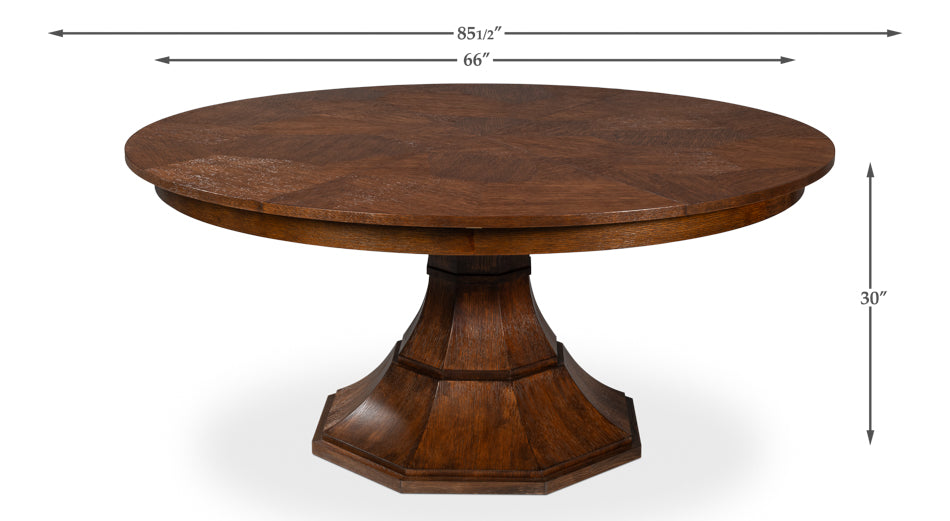 Sarreid Giselle Jupe Extendable Wooden Dining Table
