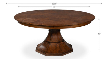 Sarreid Giselle Jupe Extendable Wooden Dining Table