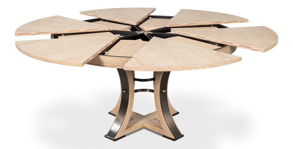 Tower Jupe Extendable Round Dining Table